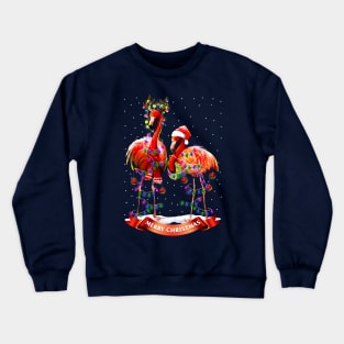 Christmas Flamingos Crewneck Sweatshirt